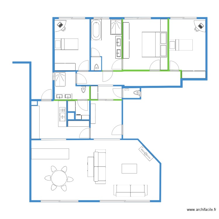 184 MESSIDOR ETAT PROJETE 5. Plan de 0 pièce et 0 m2