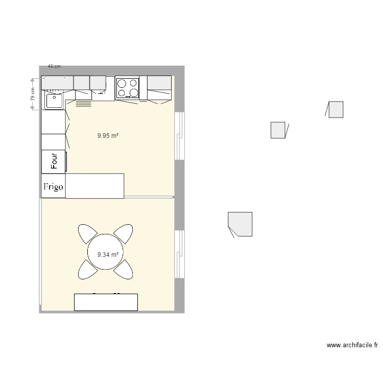 cuisine. Plan de 0 pièce et 0 m2