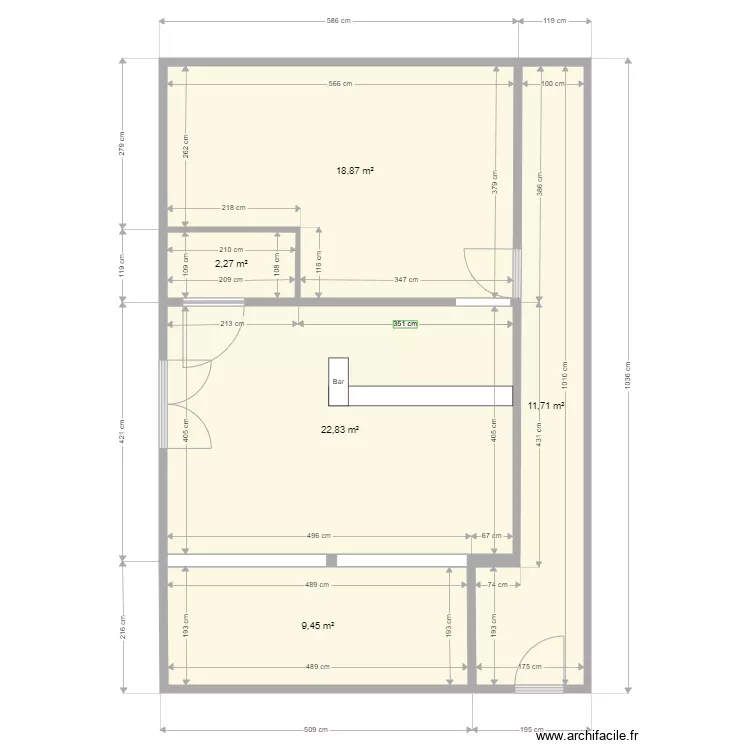pacifique bar3. Plan de 
