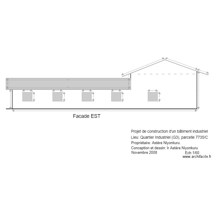 facade EST norme. Plan de 0 pièce et 0 m2