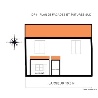 plan de façade sud