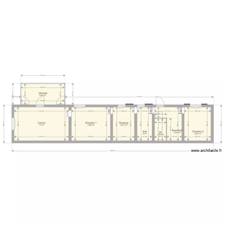 bel oeil plan avec extension 2. Plan de 