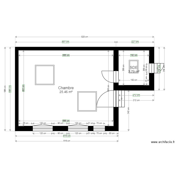 Studio Alex renové. Plan de 0 pièce et 0 m2