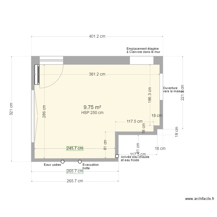 CUISINE HARDELOT. Plan de 0 pièce et 0 m2