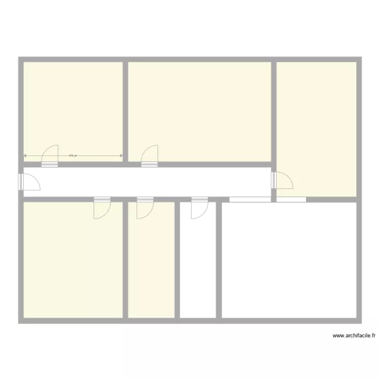 Bureaux QDM Franconville avant. Plan de 