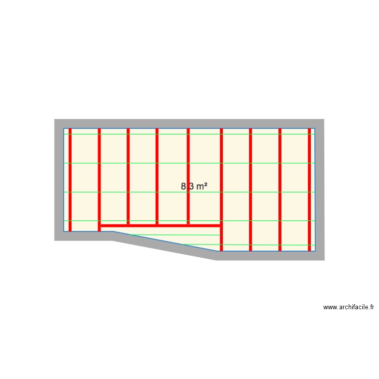 mezzanine. Plan de 0 pièce et 0 m2