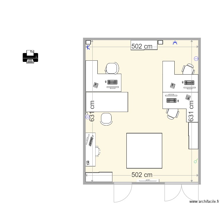 plan futur bureau commercial 5. Plan de 0 pièce et 0 m2