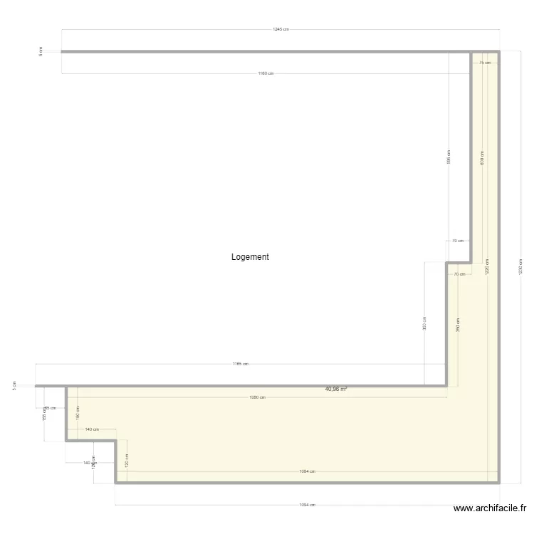 Thoor terrasse. Plan de 