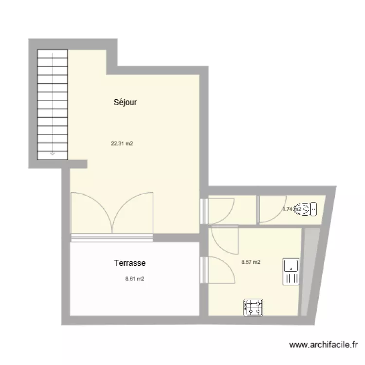 Le Plessis niveau intermédiaire situation actuelle. Plan de Le Plessis niveau intermédiaire situation actuelle. Plan de