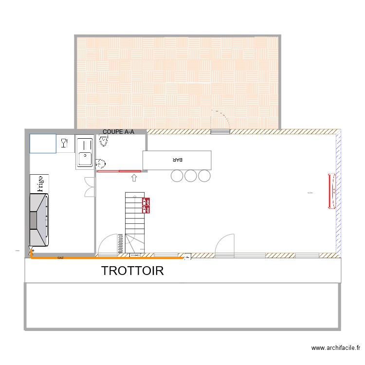 restorat. Plan de 0 pièce et 0 m2