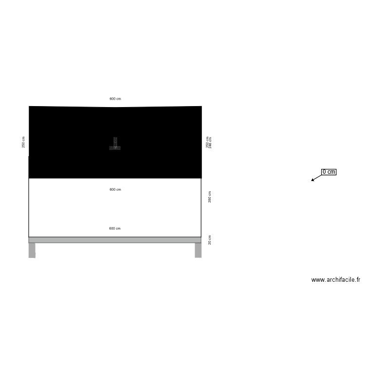 Garage façade côté cloture ok . Plan de 0 pièce et 0 m2