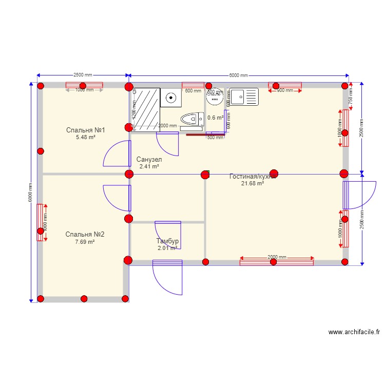 45 5 invert svai. Plan de 0 pièce et 0 m2