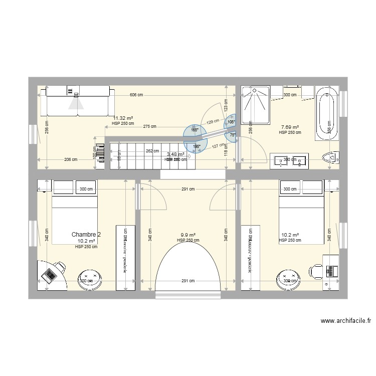 Etage. Plan de 0 pièce et 0 m2