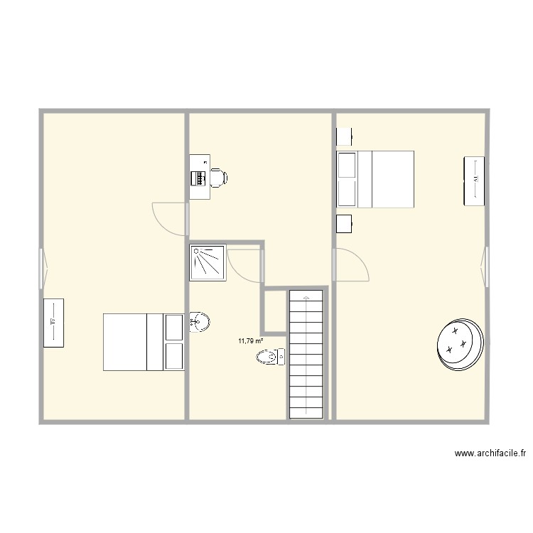 Maison étage. Plan de 0 pièce et 0 m2