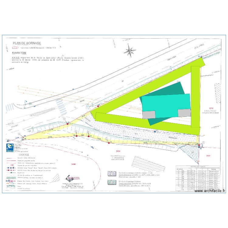 terrain. Plan de 0 pièce et 0 m2