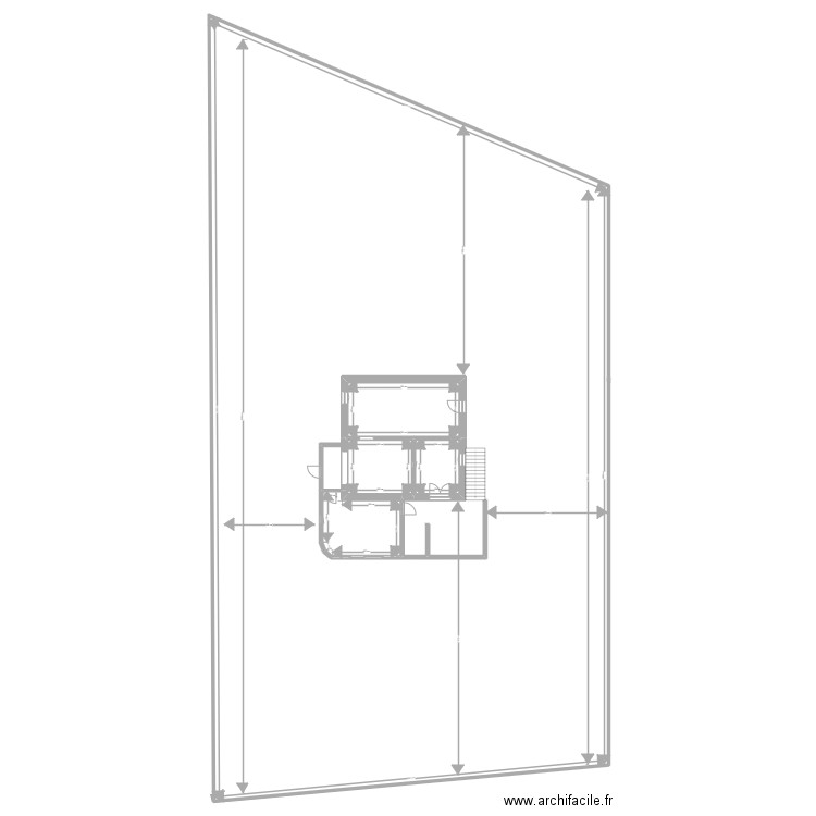Boissy RdC2. Plan de 5 pièces et 1258 m2