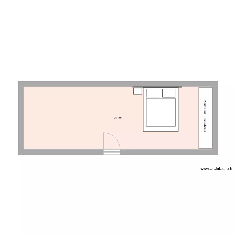 chambre. Plan de chambre. Plan de