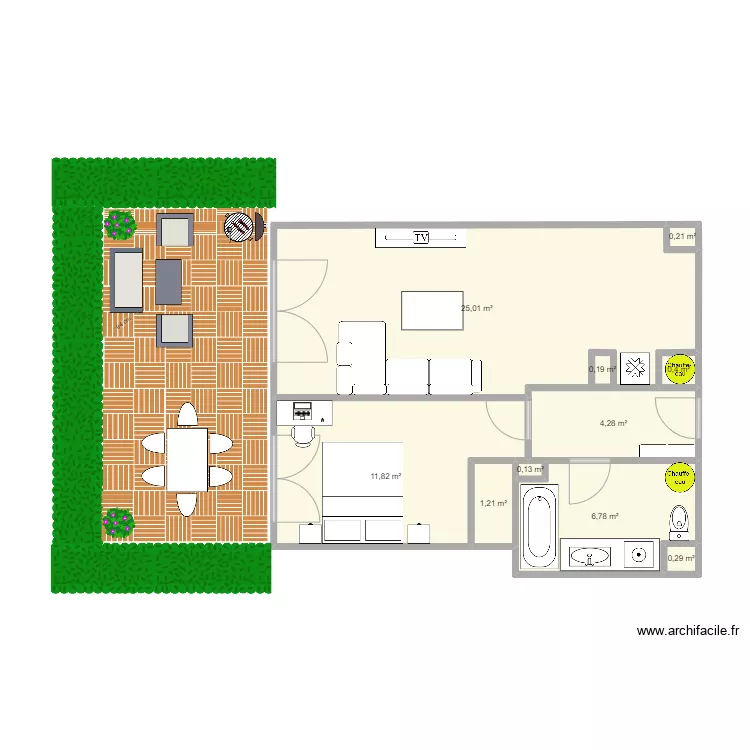 appartement Le port Marly. Plan de 