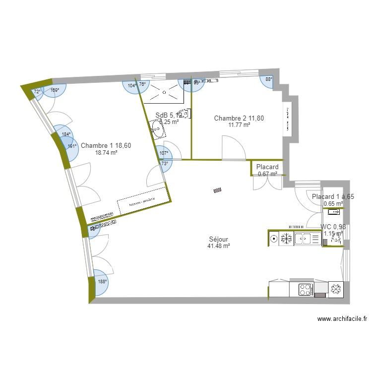 Chauvet Nice prop 1. Plan de 0 pièce et 0 m2