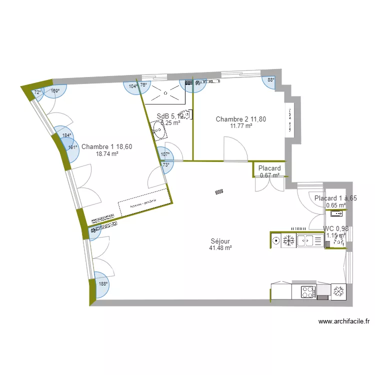 Chauvet Nice prop 1. Plan de 