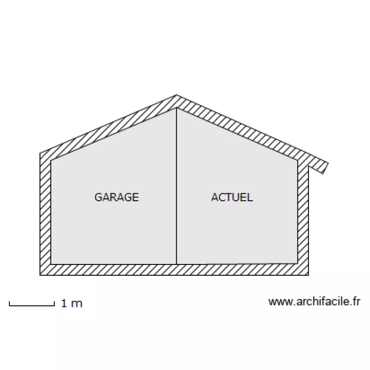 plan de coupe garage actuel  020311. Plan de 