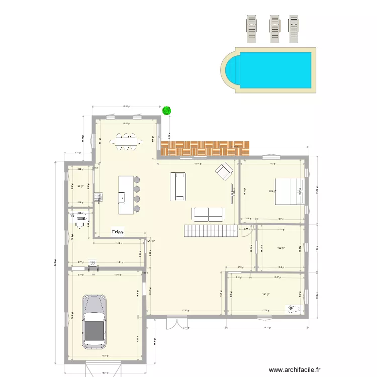 Maison plan . Plan de 