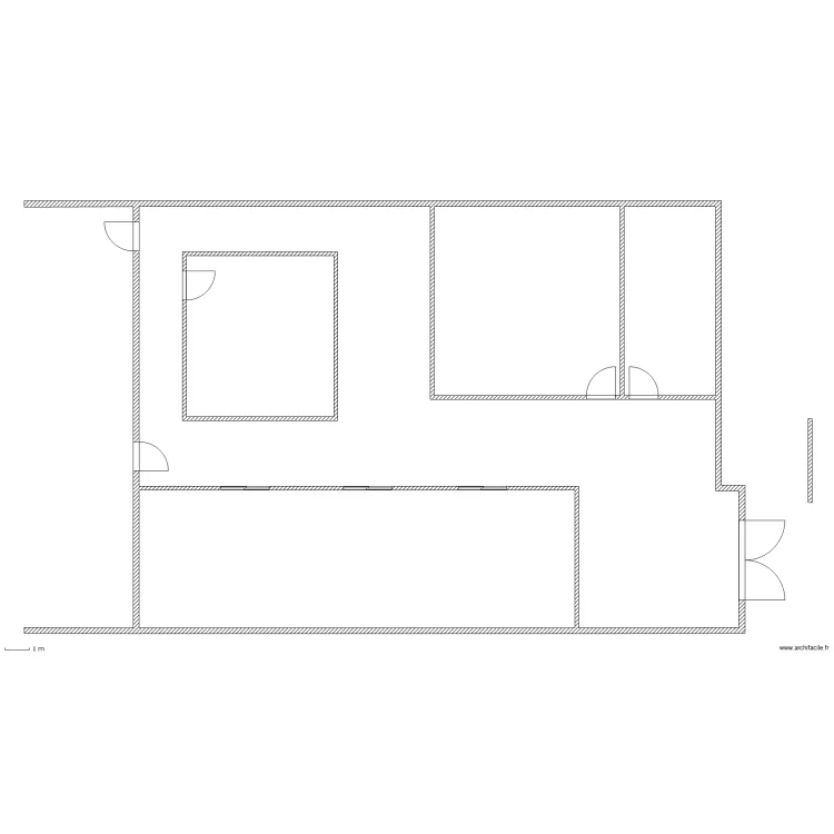 ECOLE BERNOM FLOTS RdC. Plan de 