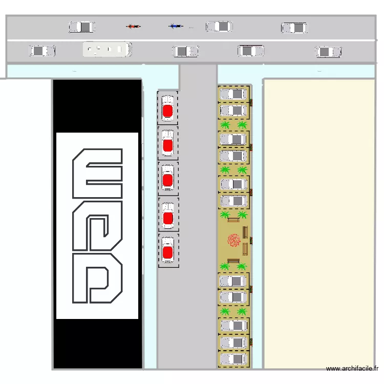 parking projet V7. Plan de 