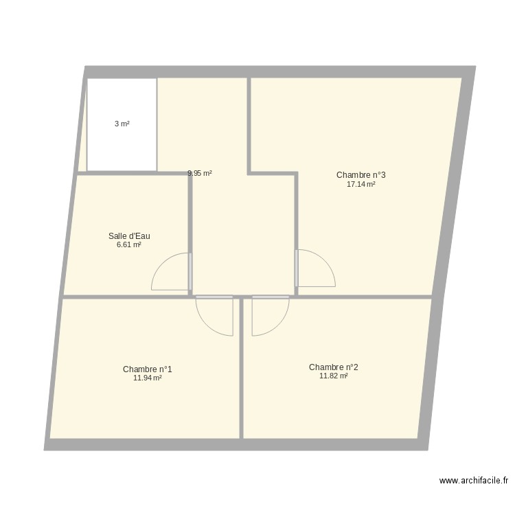 1ère Etage. Plan de 0 pièce et 0 m2