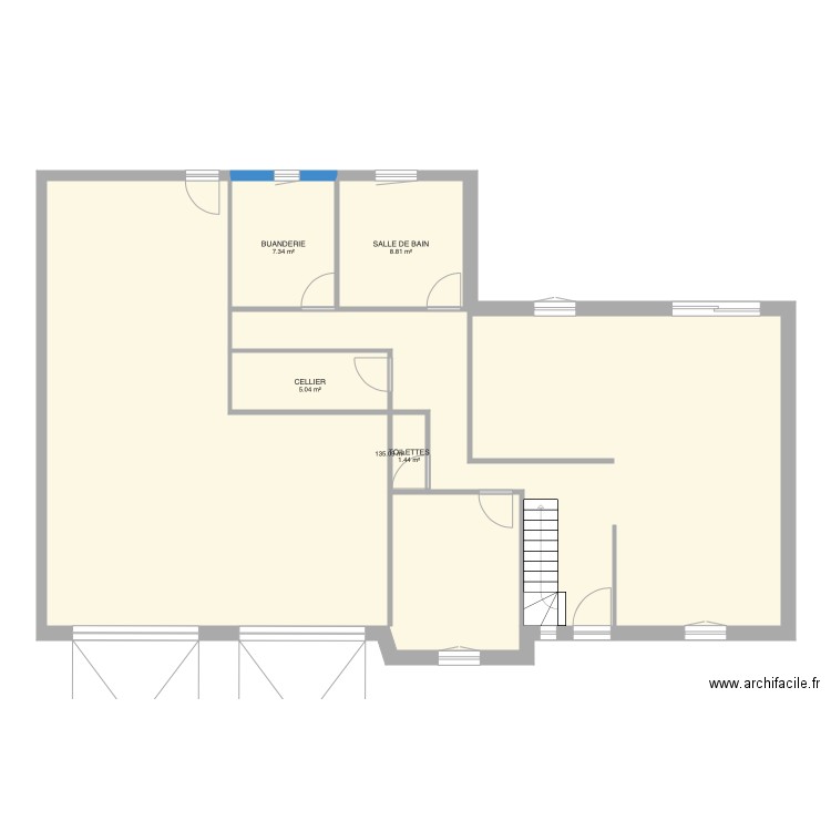 Plan maison projet extension. Plan de 0 pièce et 0 m2