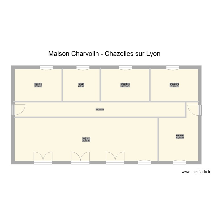 miason charvolin. Plan de 0 pièce et 0 m2