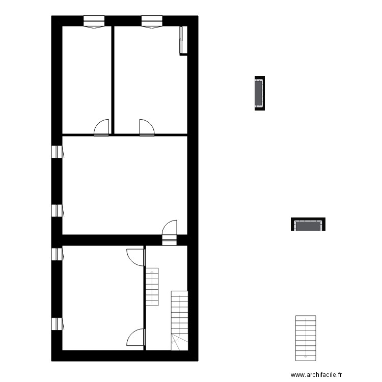 BALLAND appart 1. Plan de 16 pièces et 261 m2