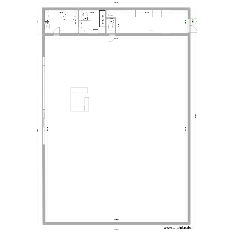 decize. Plan de 5 pièces et 393 m2