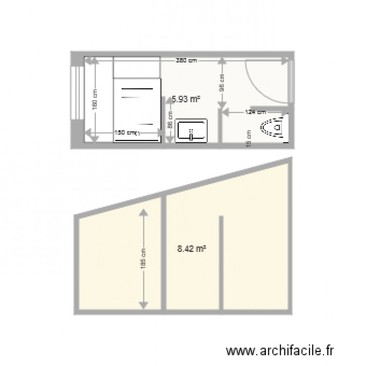 SDB 1ER. Plan de 0 pièce et 0 m2