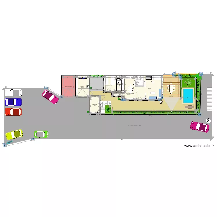 maison cavalaire rdc. Plan de 