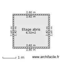 Etage de l'abris