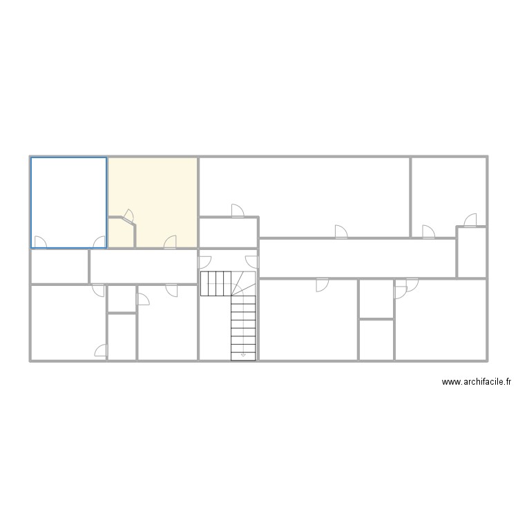 NIVEAU 2. Plan de 19 pièces et 97 m2