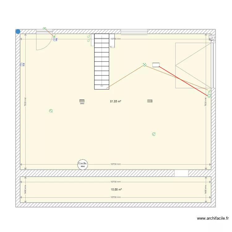 Plan actuel du garage. Plan de Plan actuel du garage. Plan de
