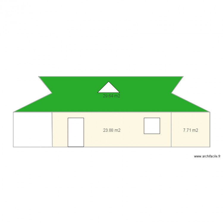 vue de coté DROIT. Plan de 0 pièce et 0 m2