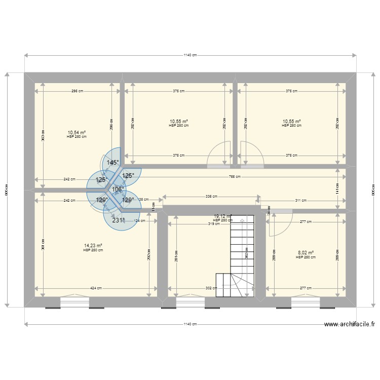 étage joyeuse. Plan de 0 pièce et 0 m2