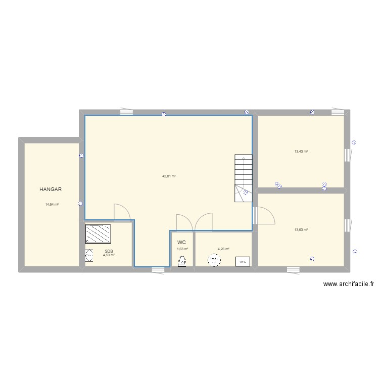 GRENIER APPROXIMATIF. Plan de 0 pièce et 0 m2