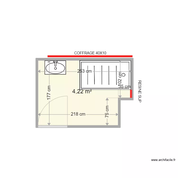 PONT MONIQUE . Plan de 