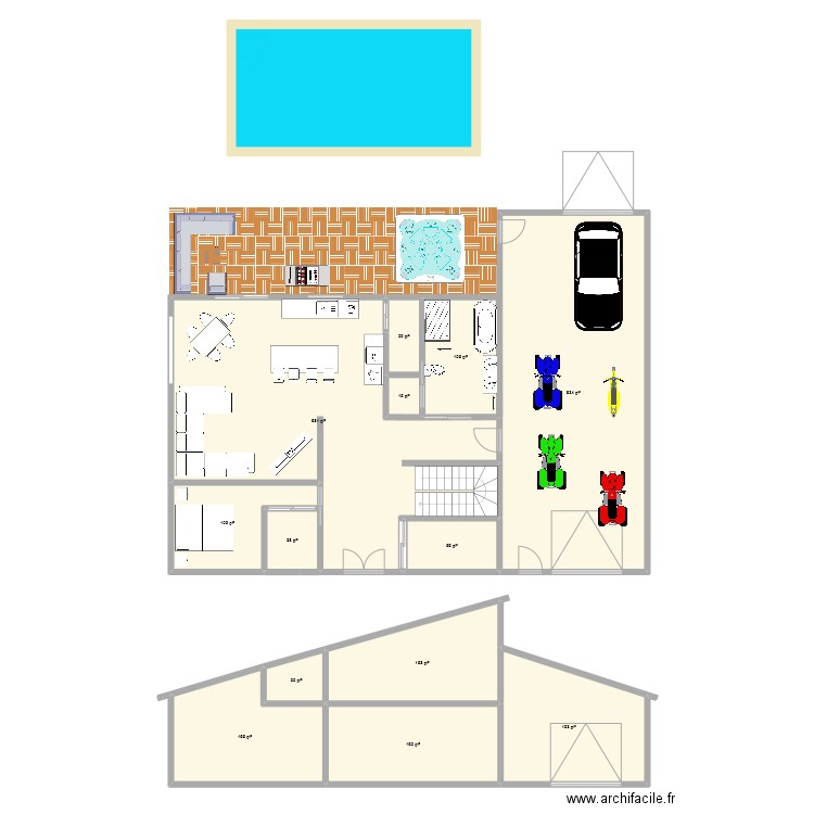 maison 1.1. Plan de 17 pièces et 249 m2
