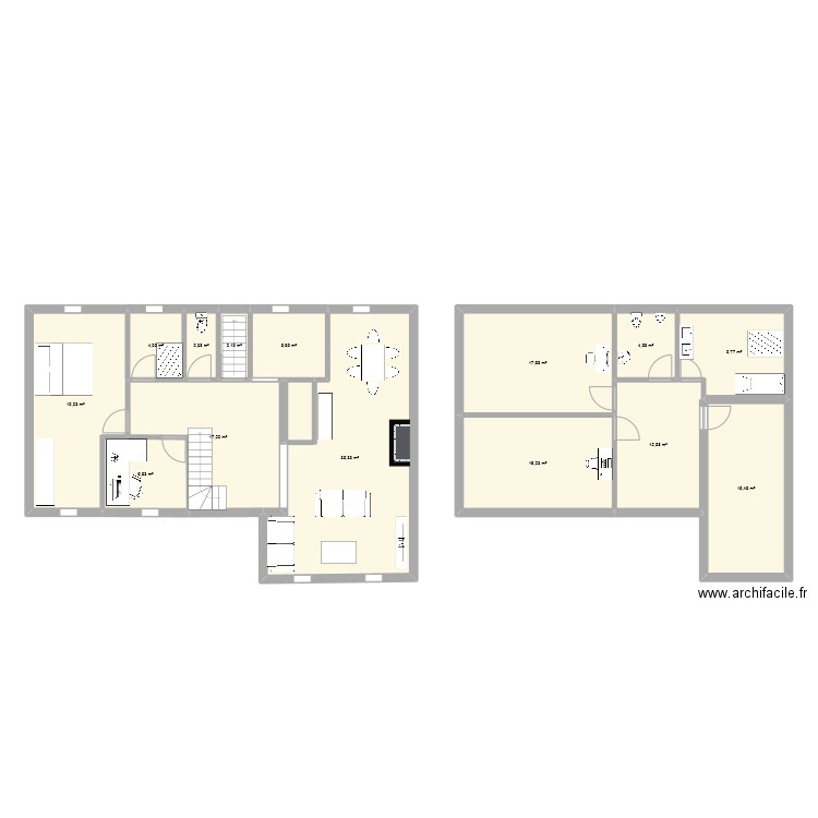 maison projet. Plan de 0 pièce et 0 m2