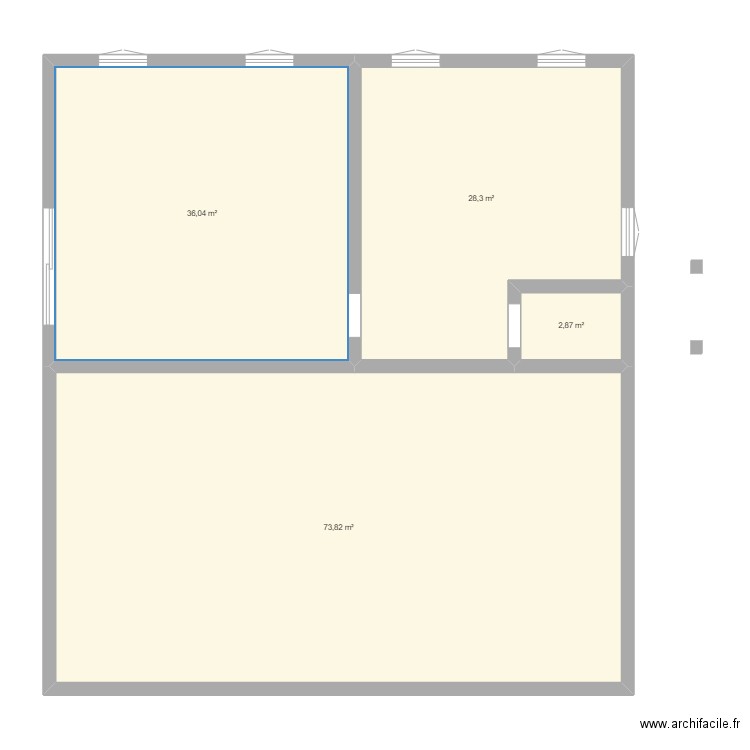 test maison 1. Plan de 4 pièces et 141 m2