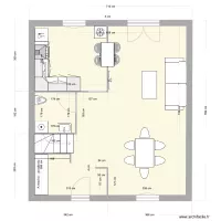 Plan maison 2 RDC Meubl&eacute;
