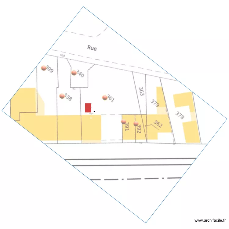 plan de masse . Plan de 0 pièce et 0 m2