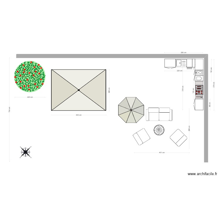 Jardin Ennery. Plan de 0 pièce et 0 m2