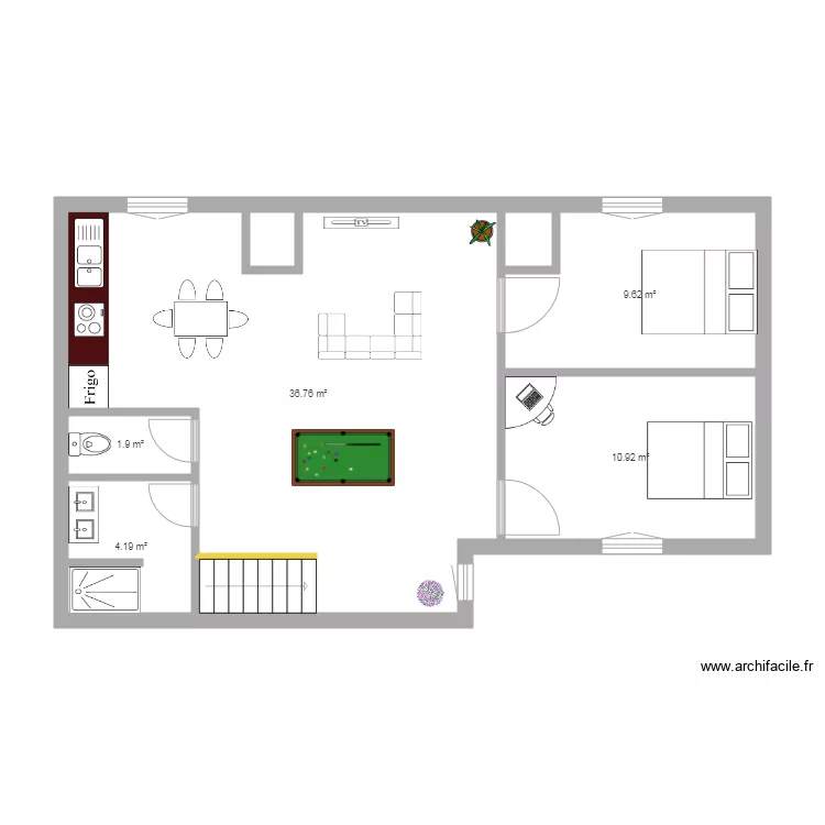 2er etage st Romain. Plan de 