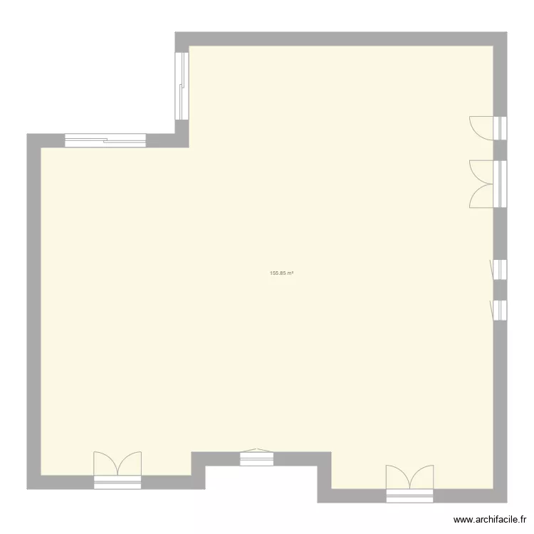 maison principale rez. Plan de 